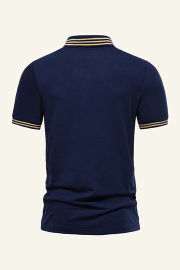 Silm Fit Navy kortærmet poloshirt
